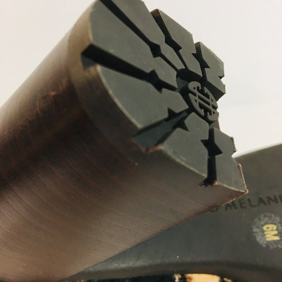 Antonio Melani Women’s Sz 6M Ankle Booties Printed Calf Hair Lug Sole Lace/Zip - Picture 9 of 11